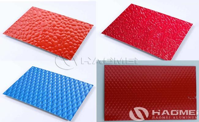 Painted Embossed Aluminum Sheet