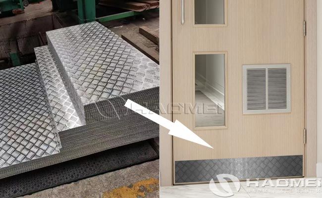 Aluminum Tread Chequer Kick Plate