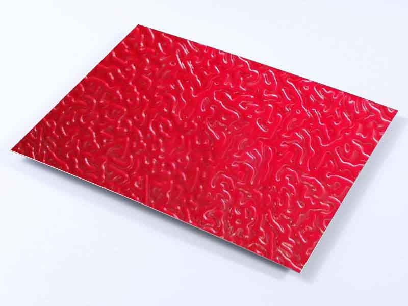 painted embossed aluminum sheet