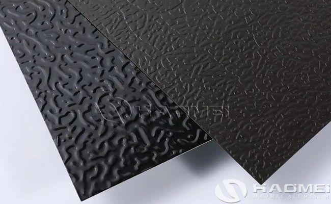 Black stucco aluminum sheet
