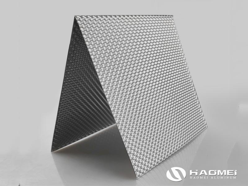 hemispherical embossed aluminum sheet