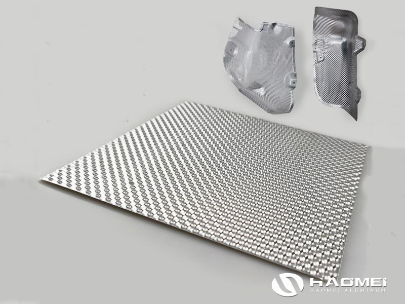 hemispherical embossed aluminum sheet application