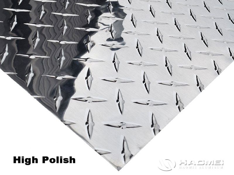 polished diamond aluminum plate