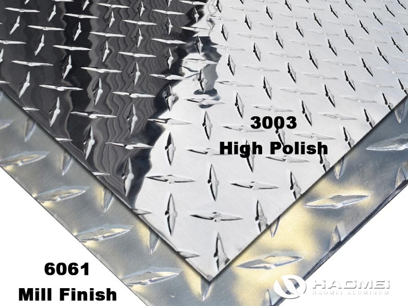 mirror finish diamond aluminum plate
